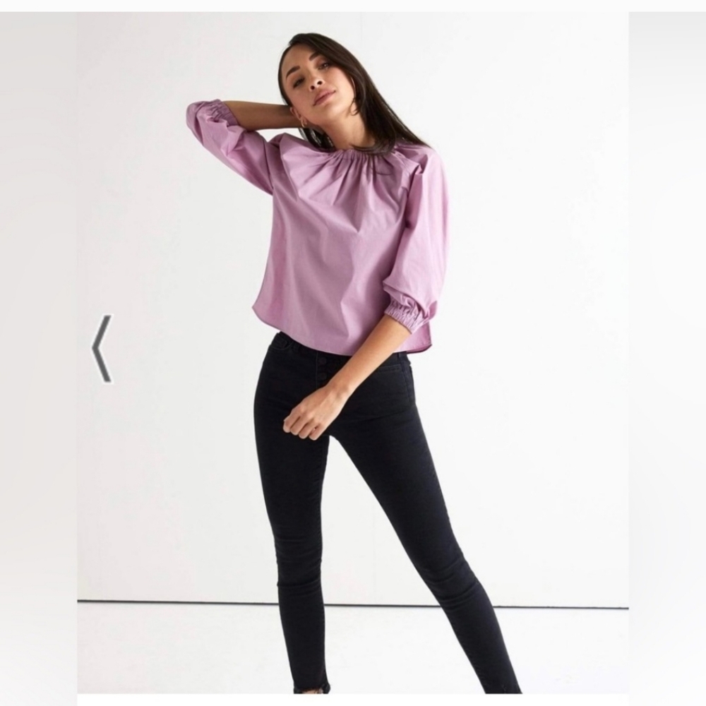 DownEast Jessie gathered top in Orchid Haze Small Medium Large New with tags - Picture 10 of 10